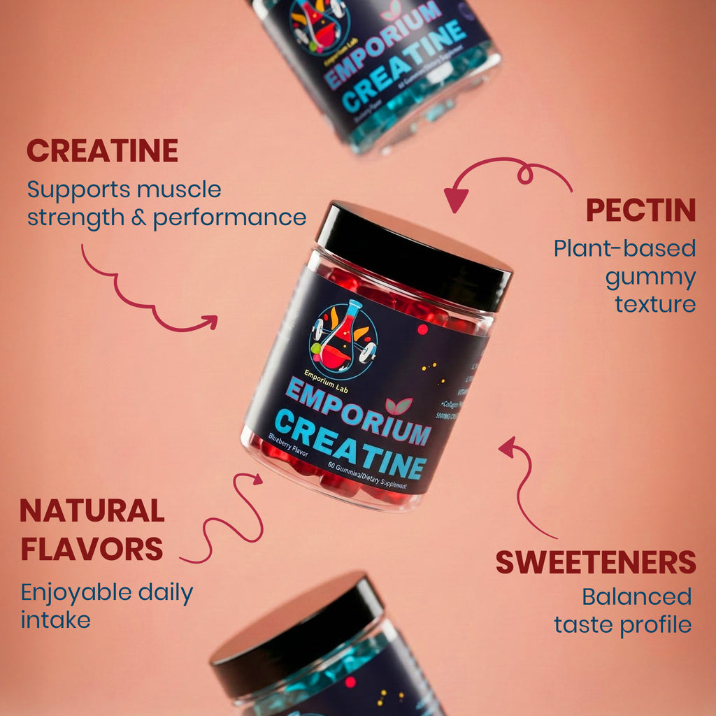 Emporium Creatine Supplement, Micronized for Muscle Strength and Energy, 500mg, Capsule, 1 Count